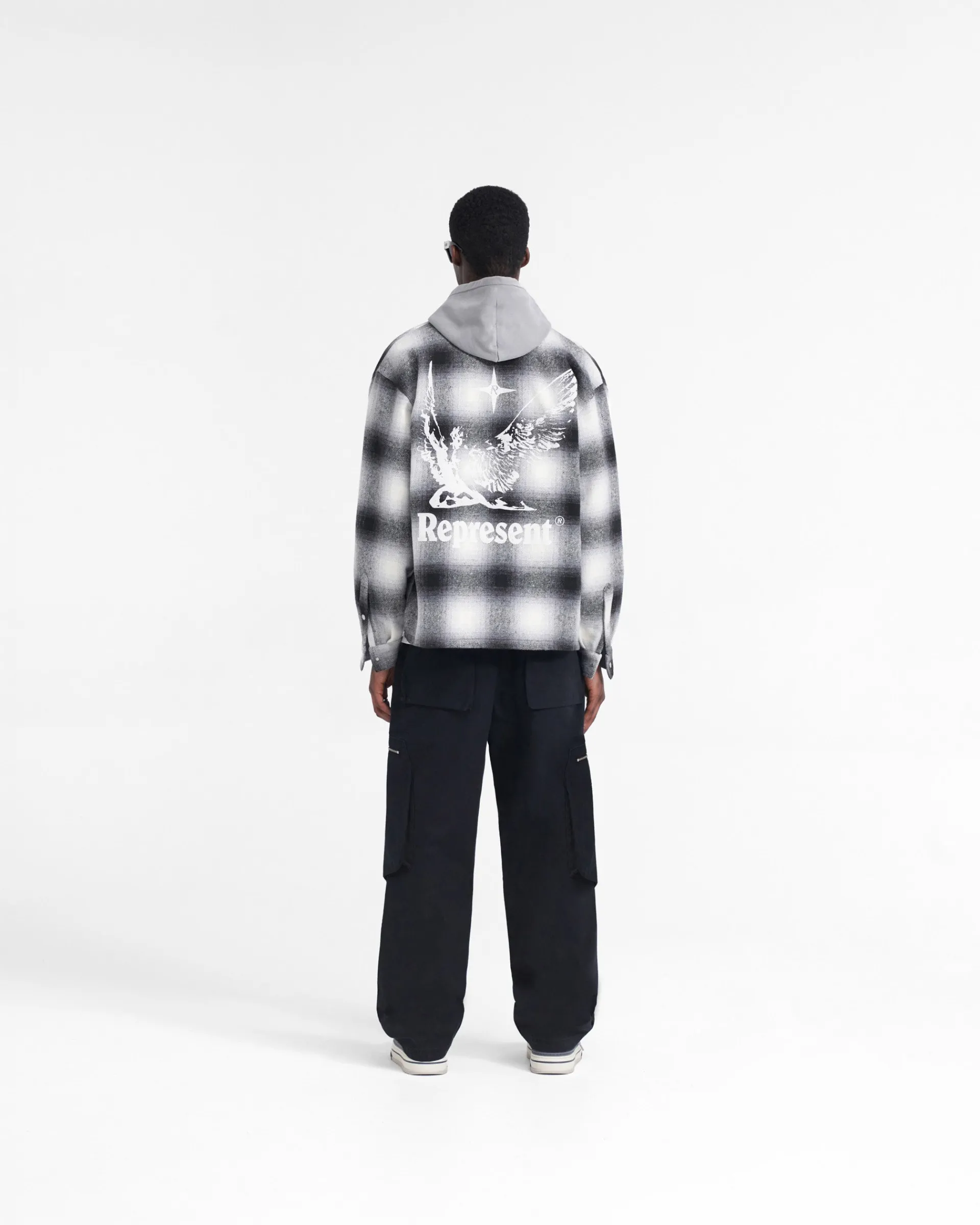Represent Spirits Of Summer Flannel Shirt - Black White> Shirts