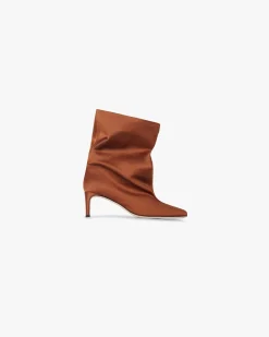 Represent Square Toe Ankle Boot - Burnt Red> Footwear