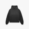 Represent Stepped Hem Hoodie - Stained Black> Hoodies