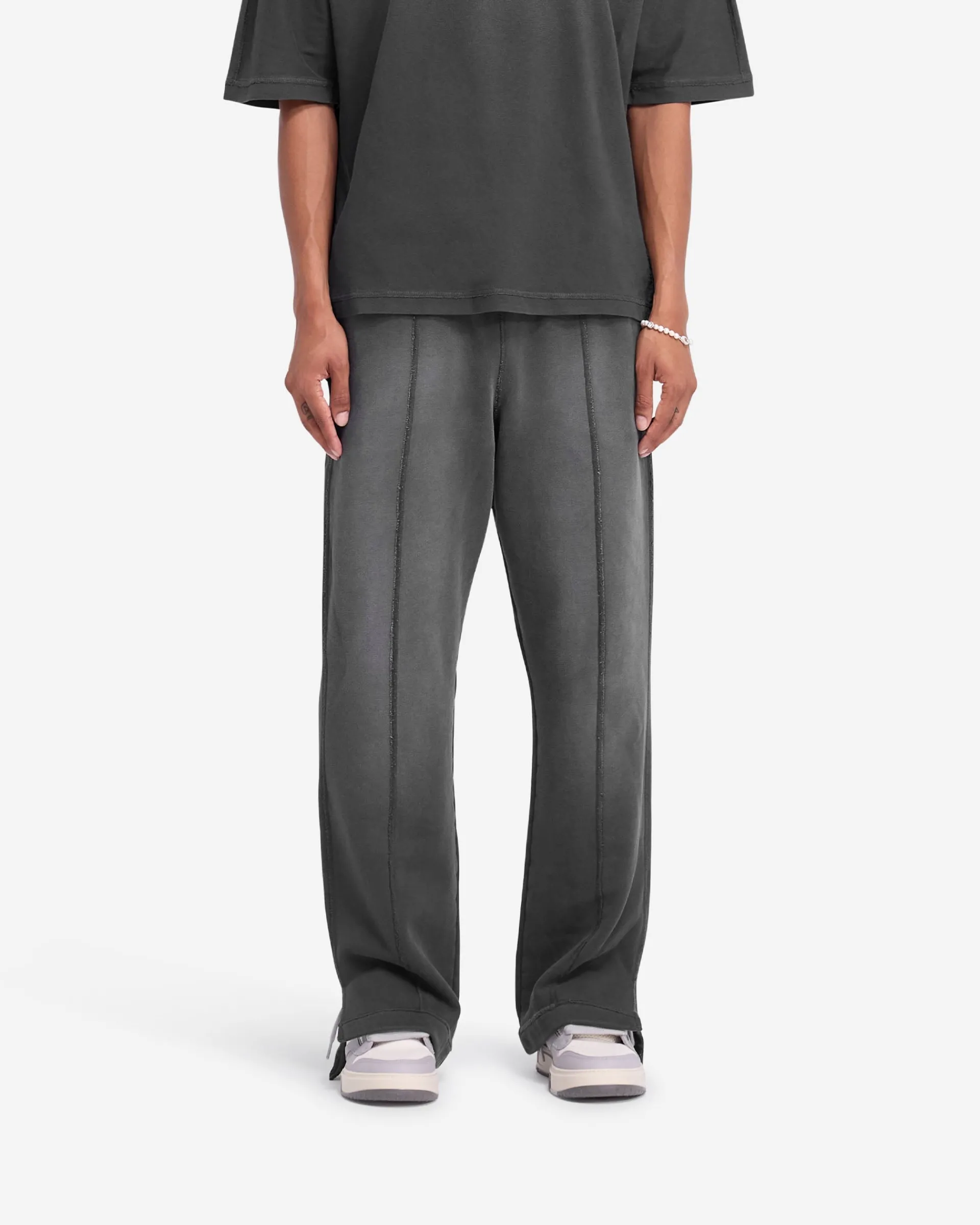 Represent Stepped Hem Sweatpants - Stained Black> Sweatpants | Pants