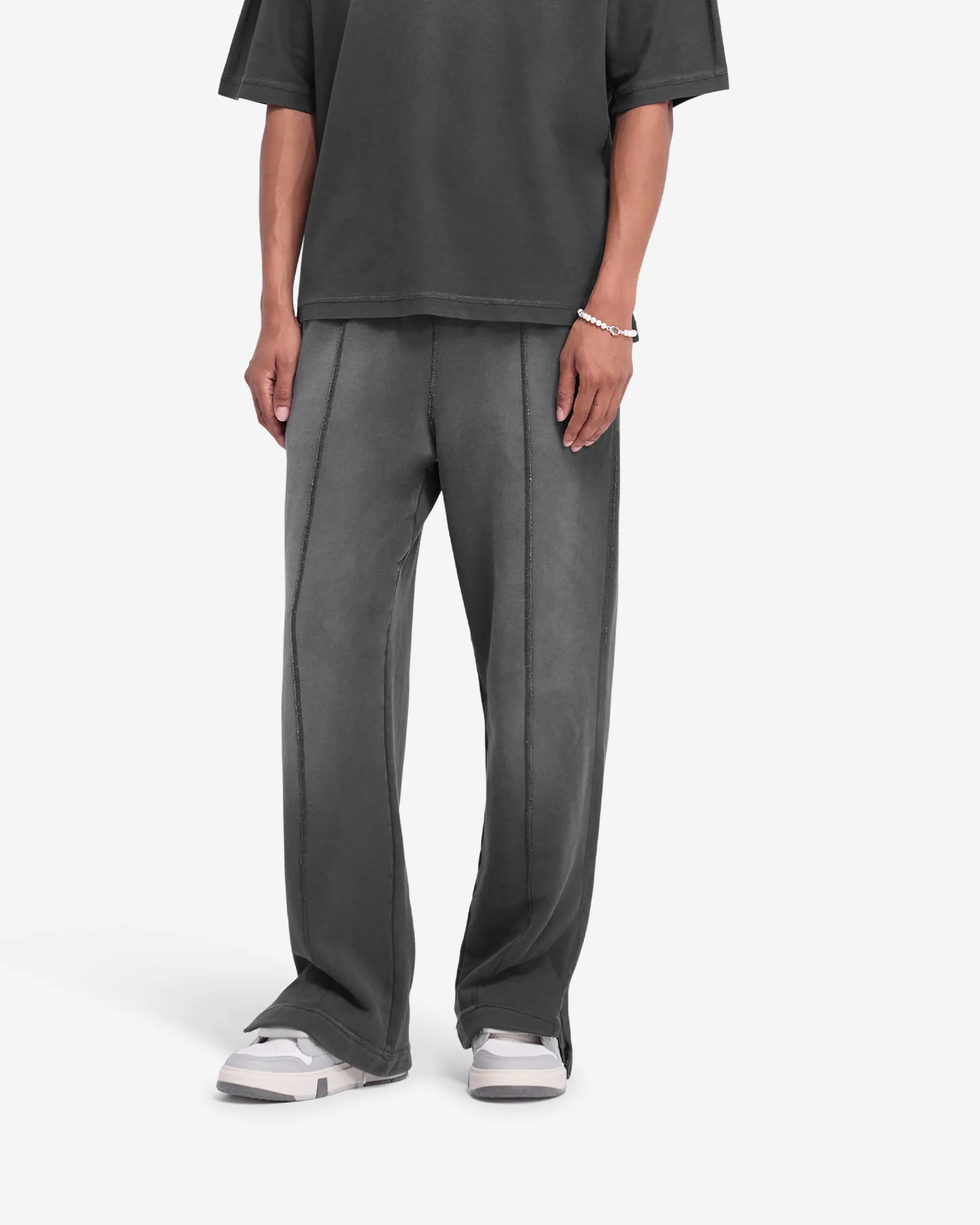 Represent Stepped Hem Sweatpants - Stained Black> Sweatpants | Pants