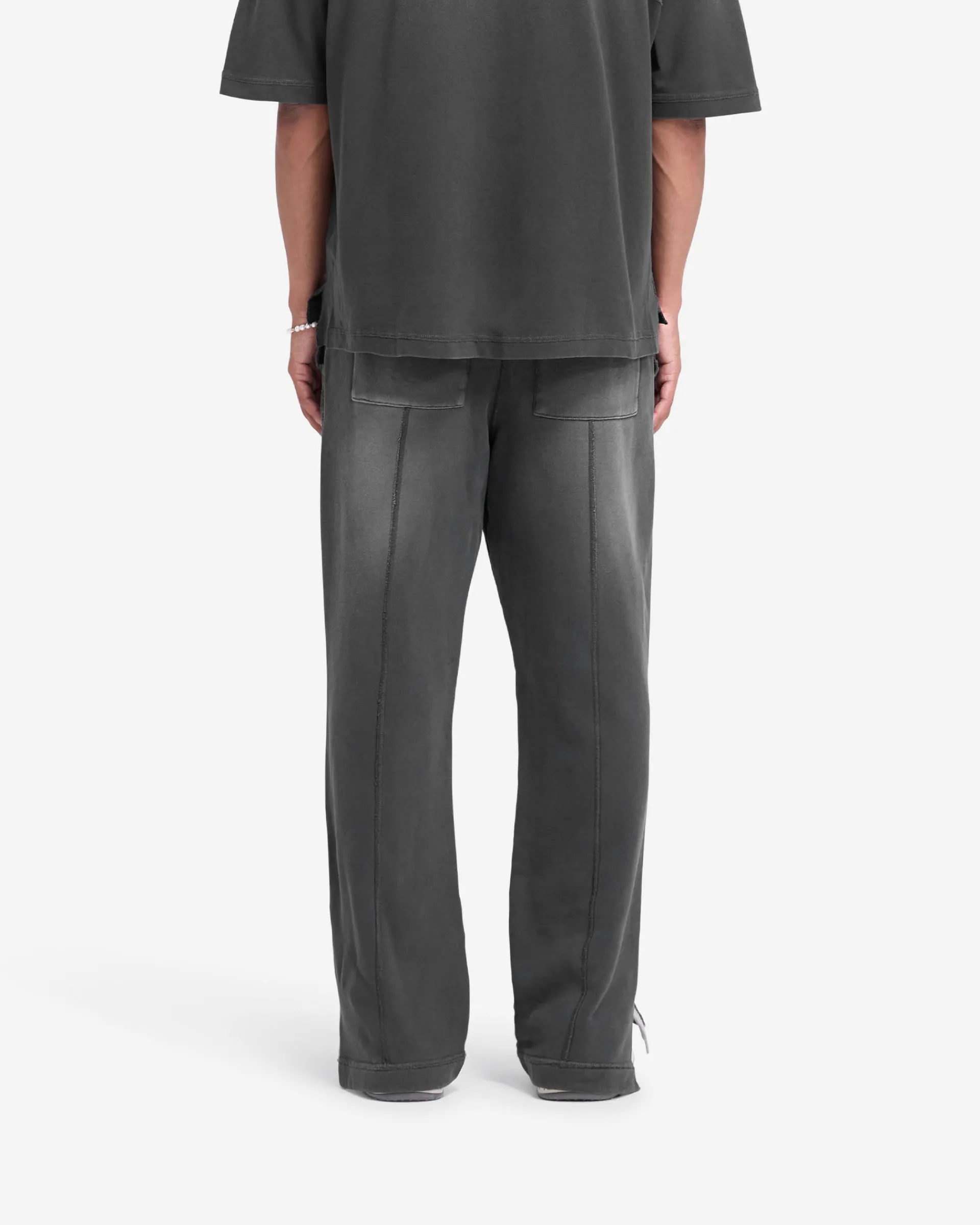 Represent Stepped Hem Sweatpants - Stained Black> Sweatpants | Pants