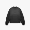 Represent Stepped Hem Sweatshirt - Stained Black> Sweaters