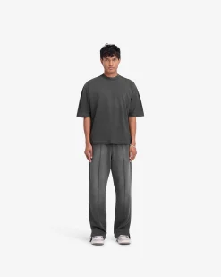 Represent Stepped Hem T-Shirt - Stained Black><noscript><img width=
