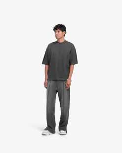 Represent Stepped Hem T-Shirt - Stained Black><noscript><img width=