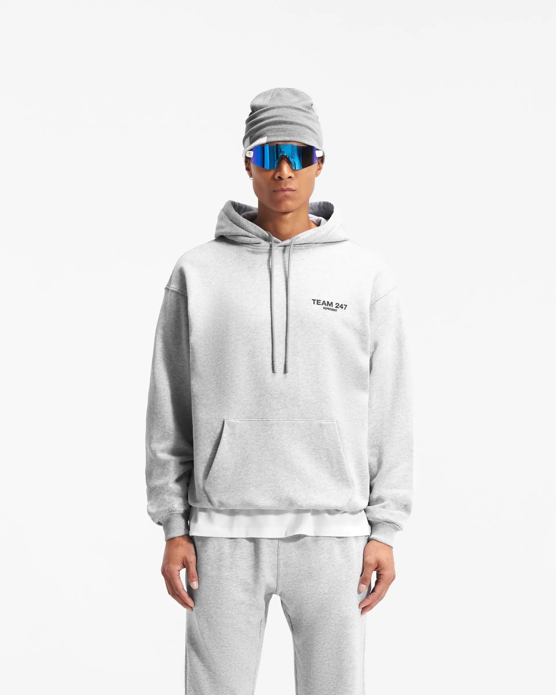 Represent Team 247 Oversized Hoodie - Ash Grey> Hoodies