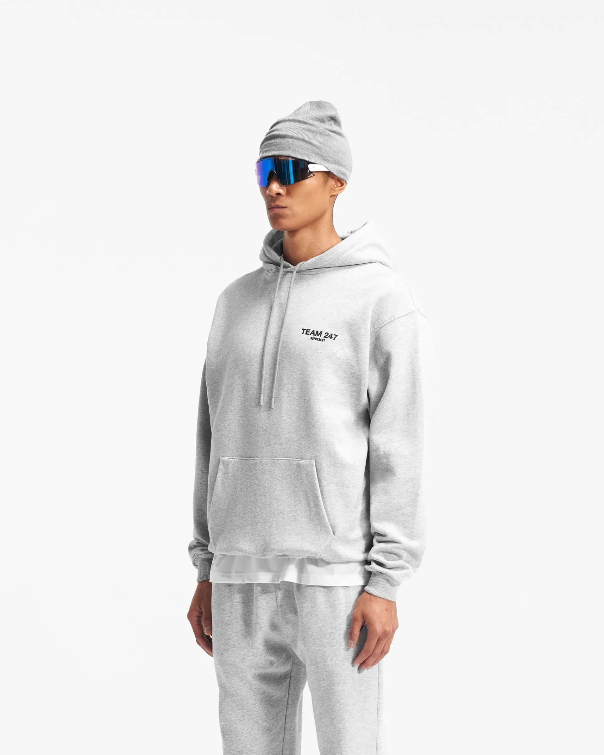 Represent Team 247 Oversized Hoodie - Ash Grey> Hoodies