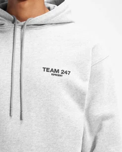 Represent Team 247 Oversized Hoodie - Ash Grey><noscript><img width=