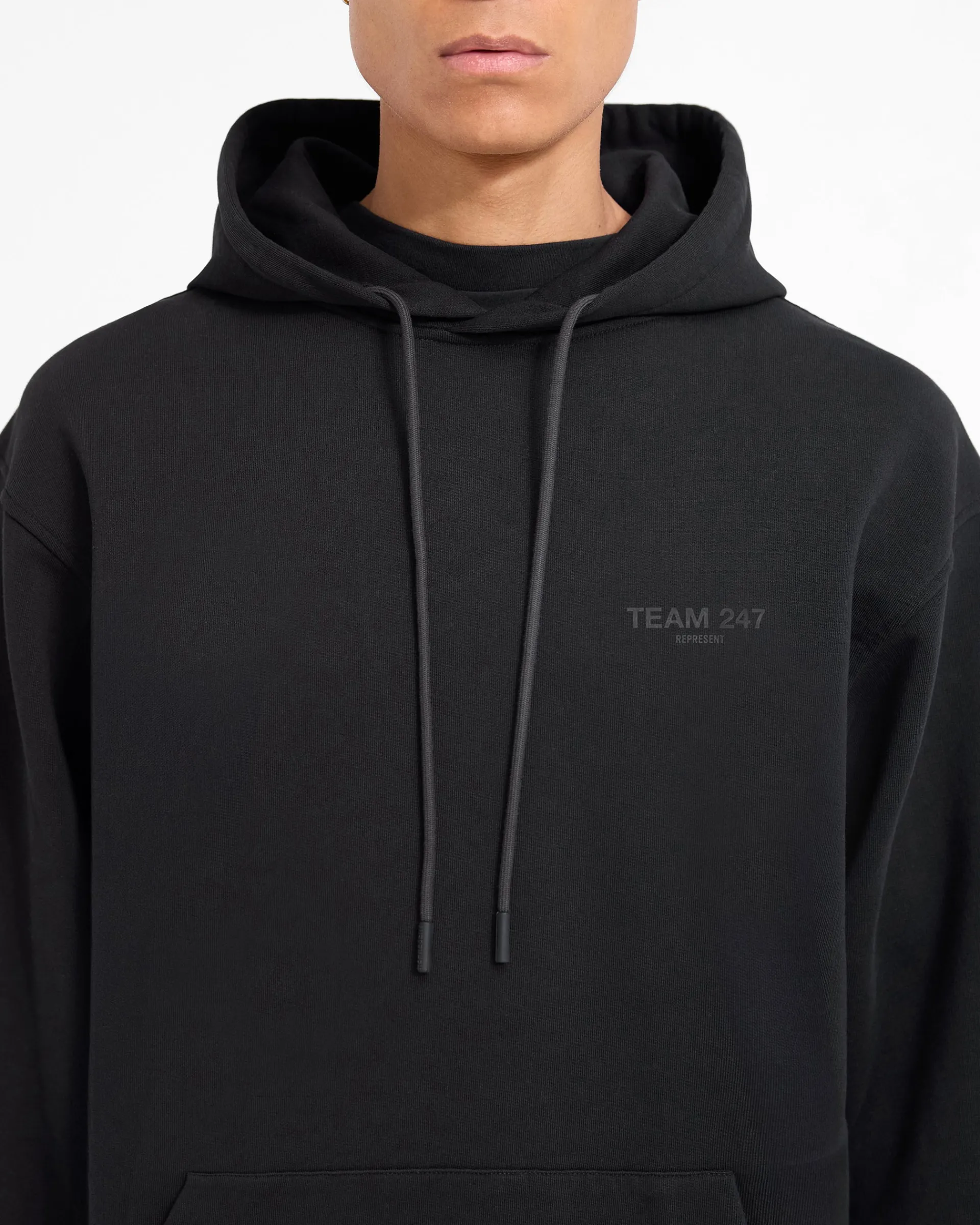 Represent Team 247 Oversized Hoodie - Matte Black> Hoodies