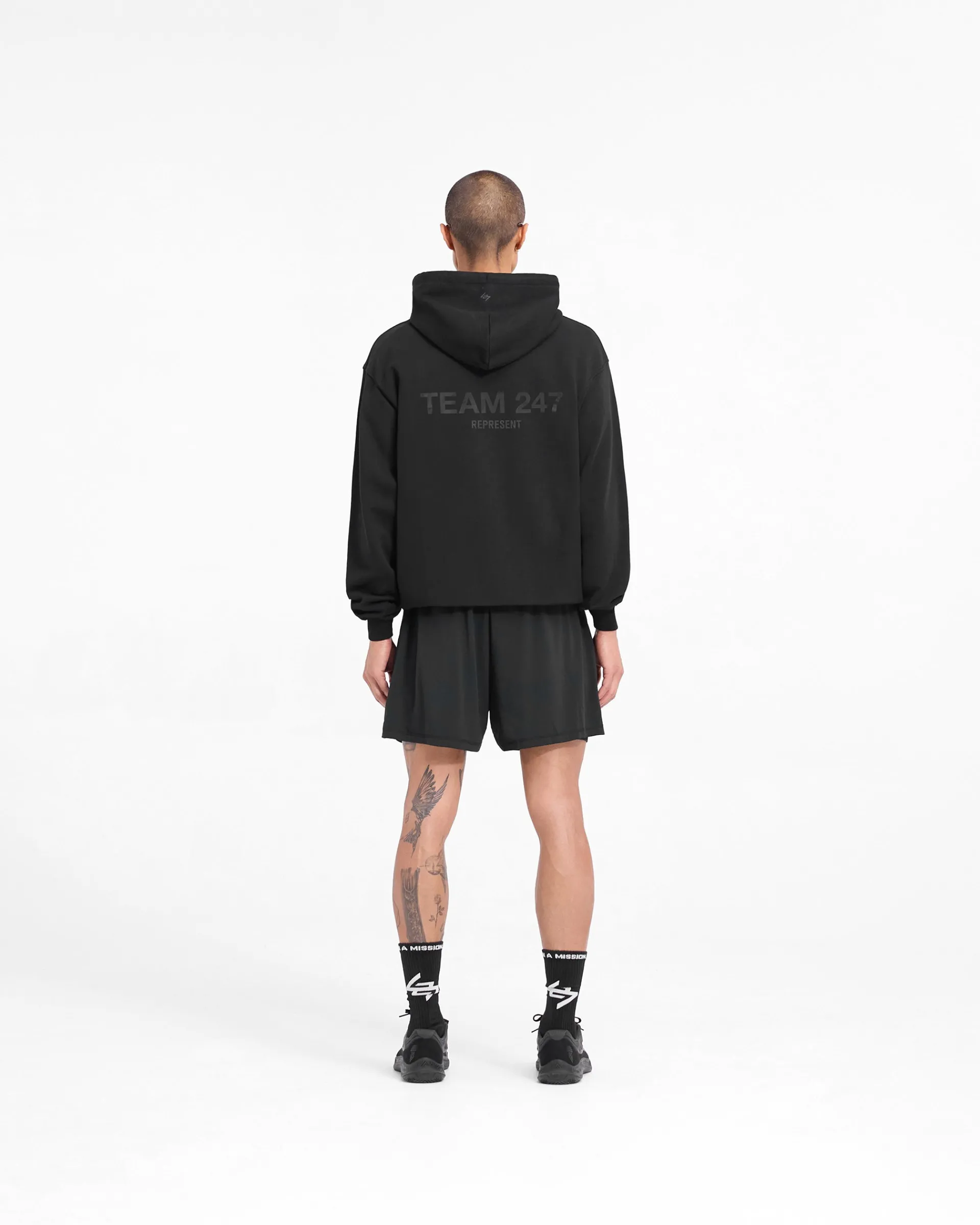 Represent Team 247 Oversized Hoodie - Matte Black> Hoodies