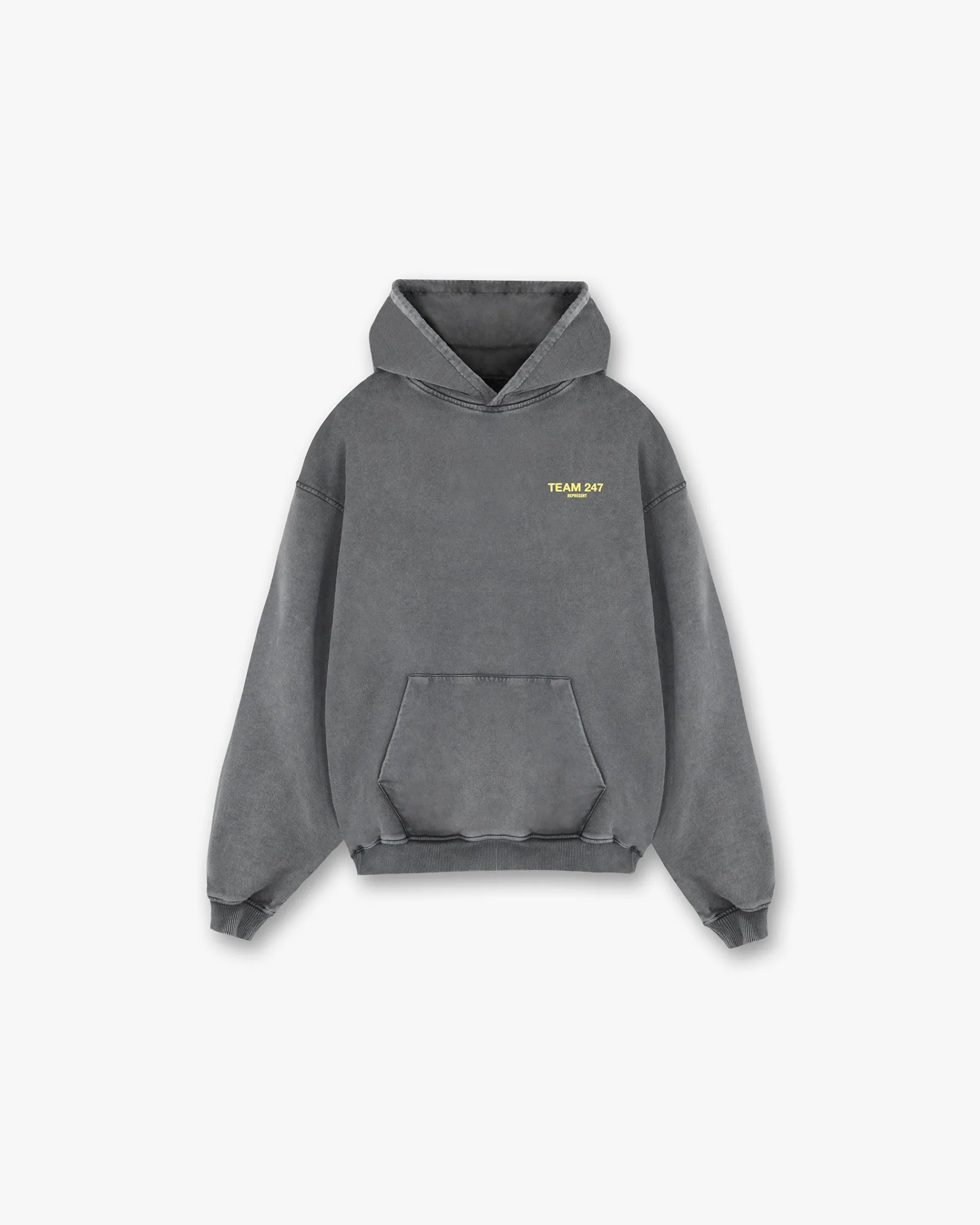 Represent Team 247 Oversized Hoodie - Pewter Lemon> Hoodies