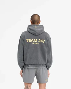 Represent Team 247 Oversized Hoodie - Pewter Lemon><noscript><img width=