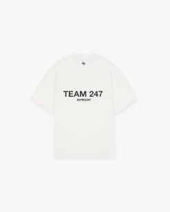 Represent Team 247 Oversized T-Shirt - Flat White> T-Shirts
