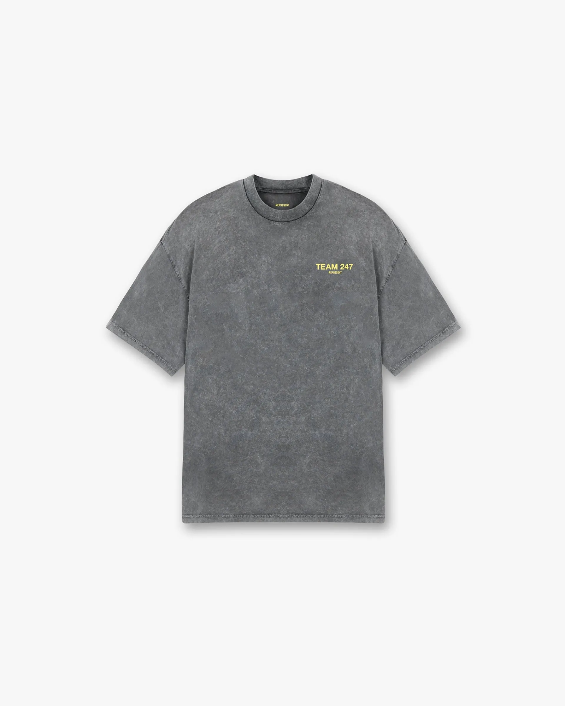 Represent Team 247 Oversized T-Shirt - Pewter Lemon> T-Shirts