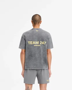 Represent Team 247 Oversized T-Shirt - Pewter Lemon><noscript><img width=