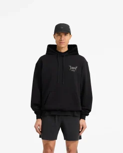 Represent Team 247 X END Oversized Hoodie - Jet Black><noscript><img width=