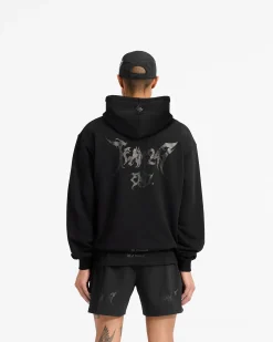 Represent Team 247 X END Oversized Hoodie - Jet Black><noscript><img width=