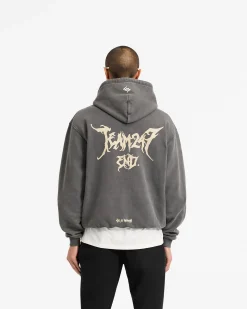 Represent Team 247 X END Oversized Hoodie - Washed Grey><noscript><img width=