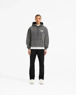 Represent Team 247 X END Oversized Hoodie - Washed Grey><noscript><img width=