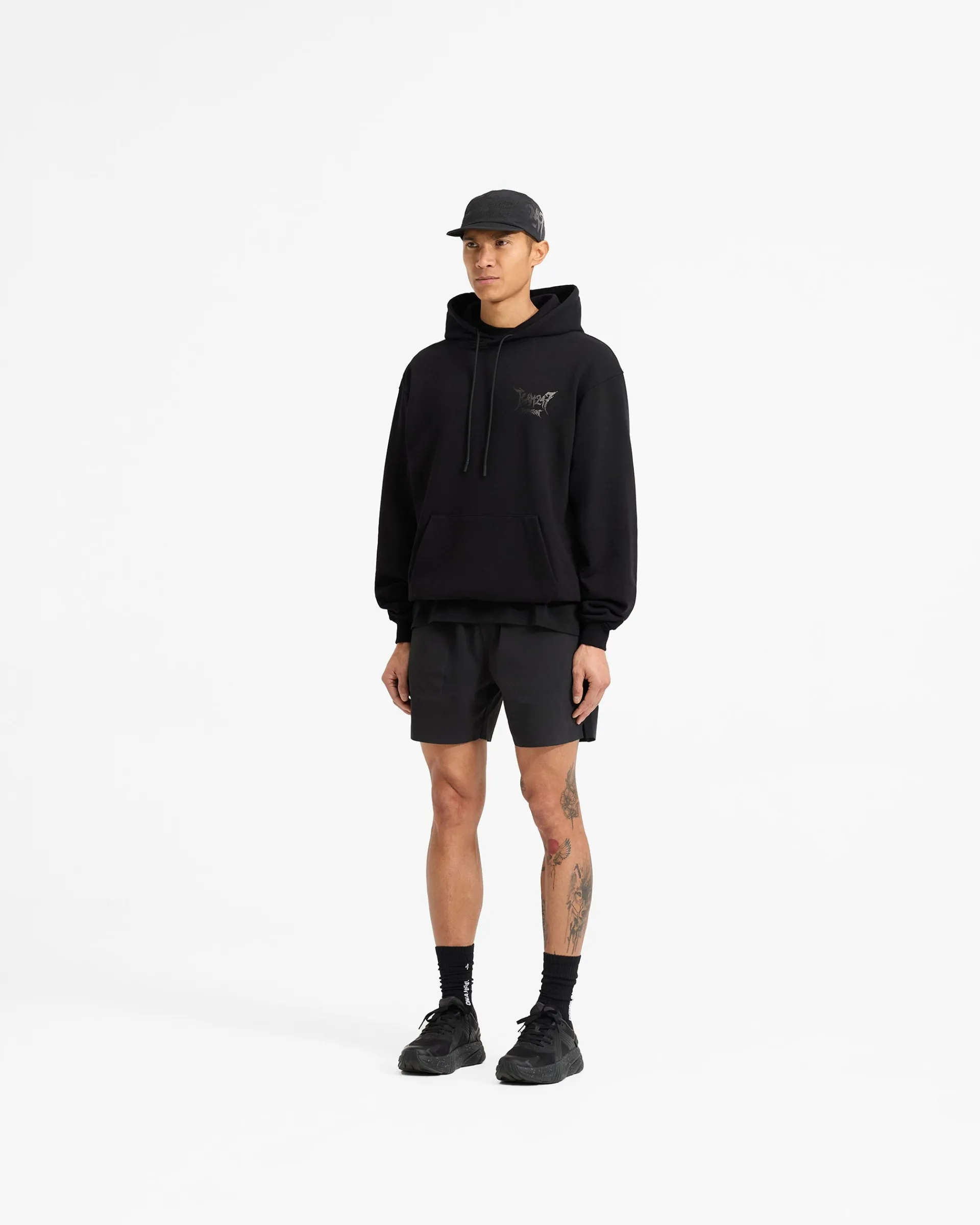 Represent Team 247 X END Oversized Hoodie - Jet Black> Hoodies