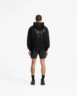 Represent Team 247 X END Oversized Hoodie - Jet Black><noscript><img width=