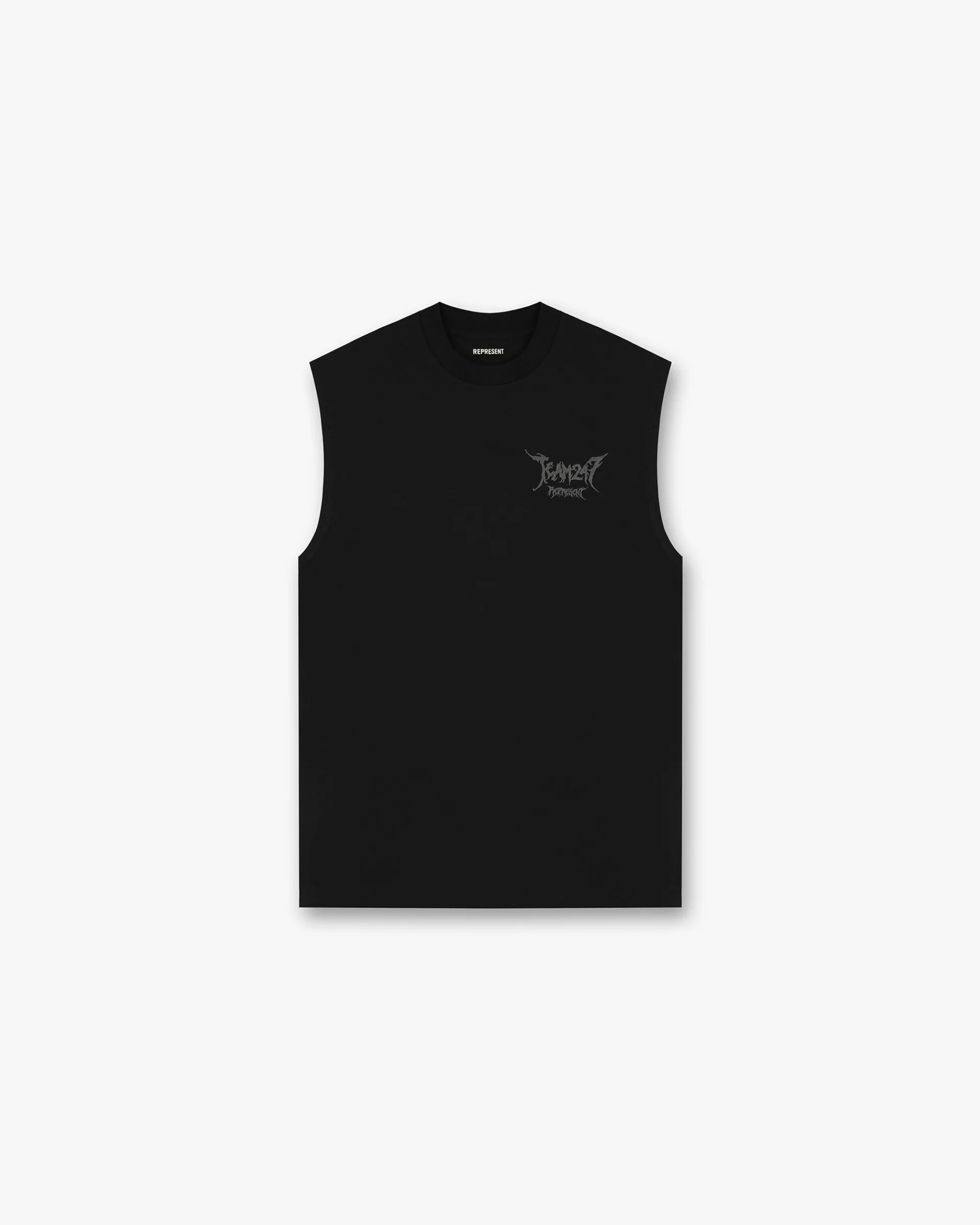 Represent Team 247 X END Oversized Tank - Jet Black> T-Shirts