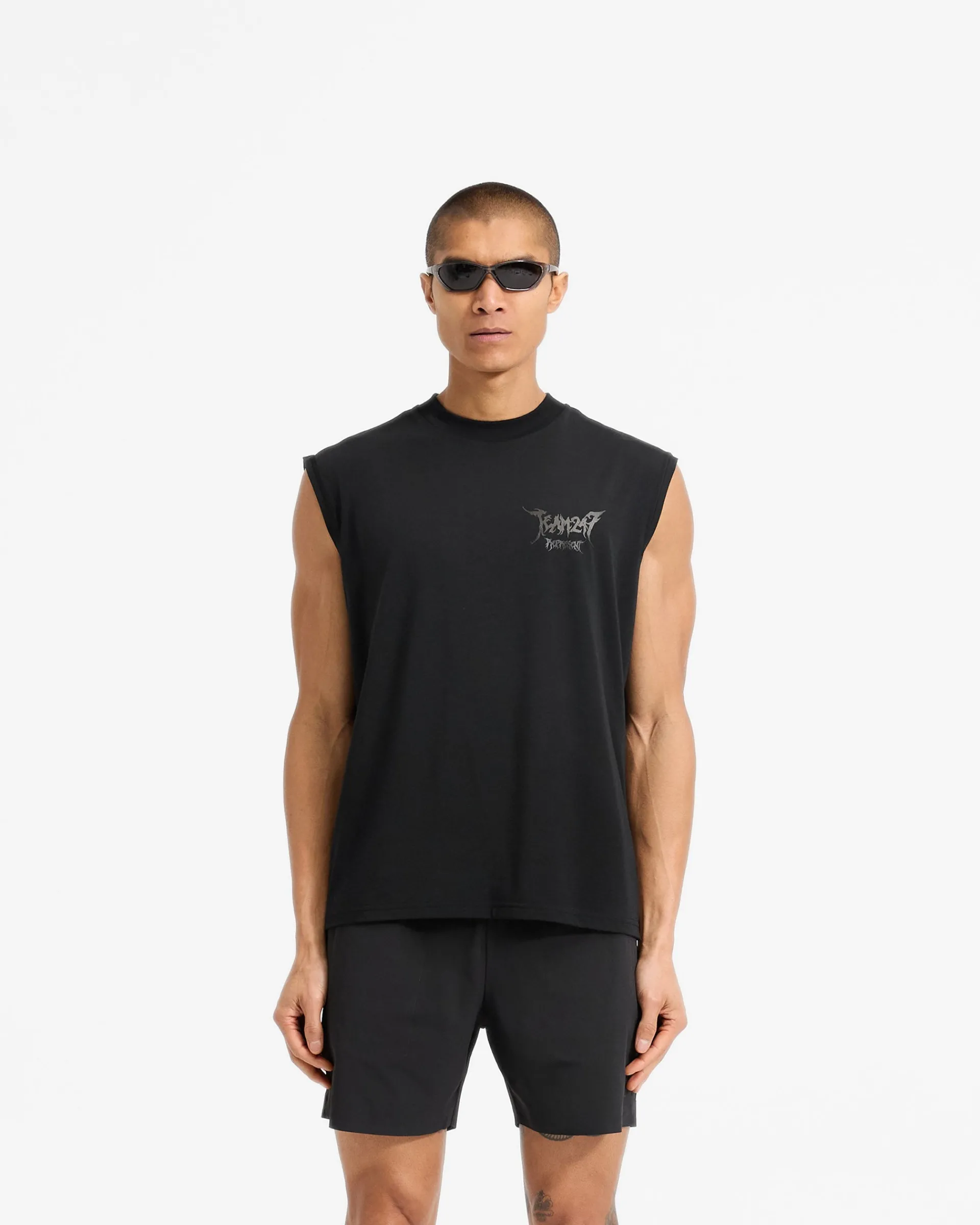 Represent Team 247 X END Oversized Tank - Jet Black> T-Shirts