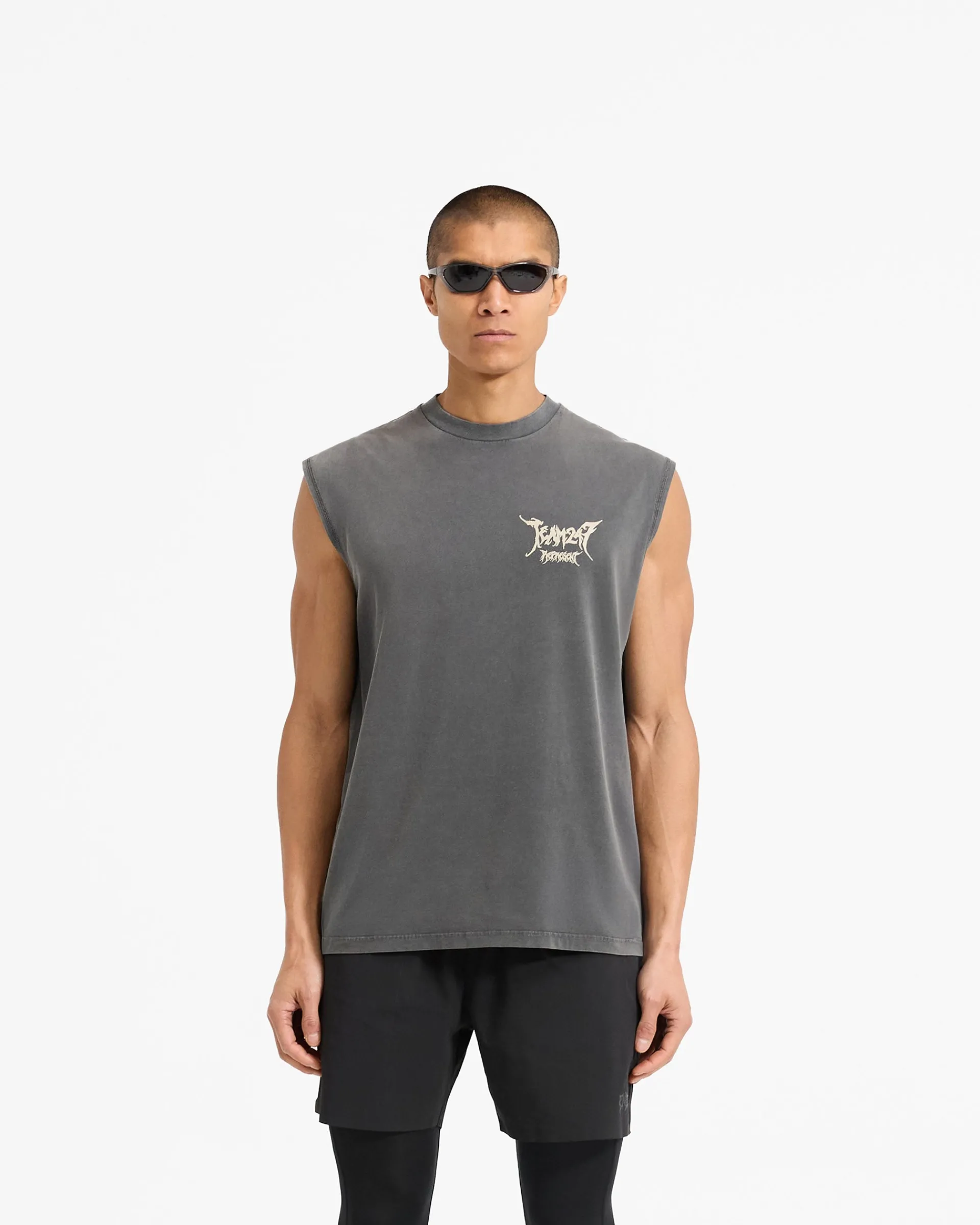 Represent Team 247 X END Oversized Tank - Washed Grey> T-Shirts