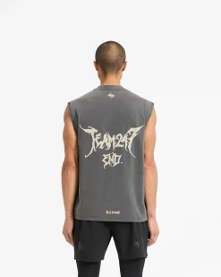 Represent Team 247 X END Oversized Tank - Washed Grey><noscript><img width=