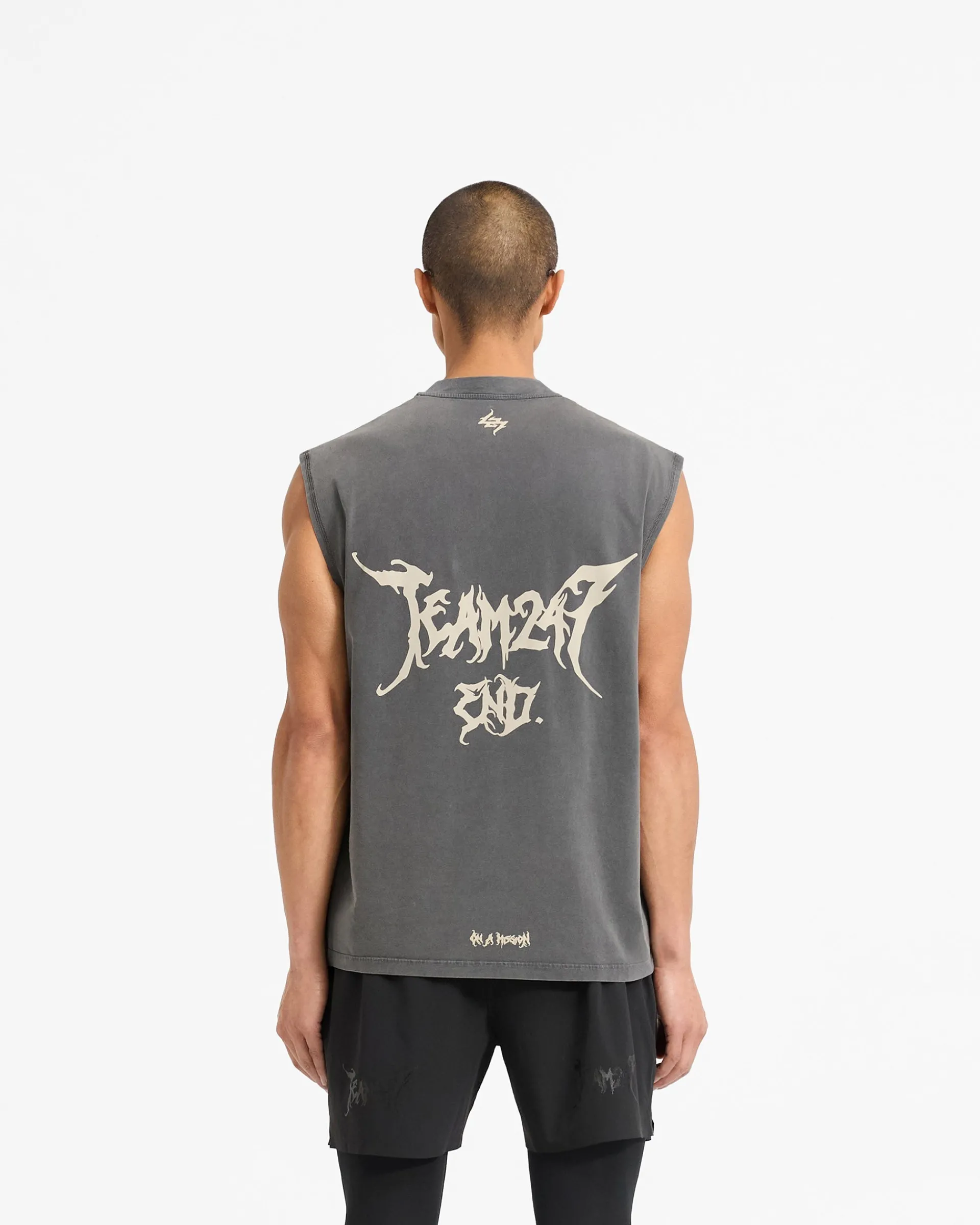 Represent Team 247 X END Oversized Tank - Washed Grey> T-Shirts