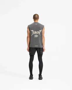 Represent Team 247 X END Oversized Tank - Washed Grey><noscript><img width=