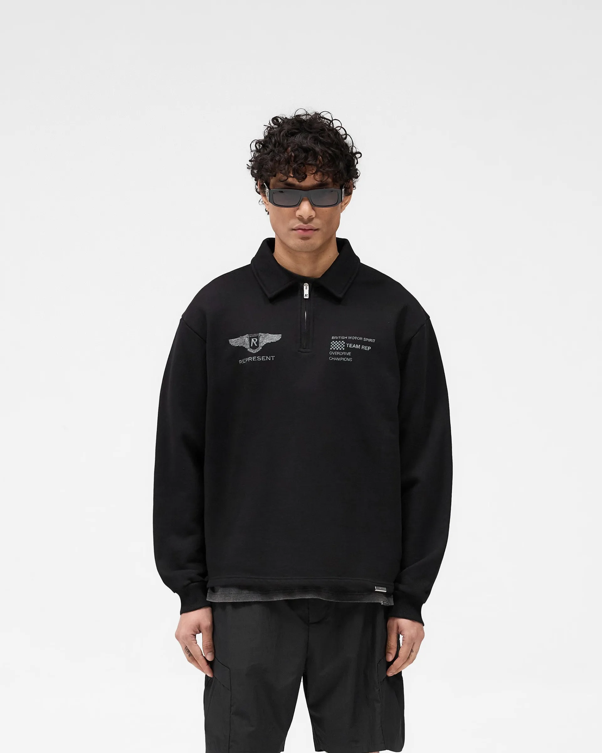 Represent Team Rep Quarter Zip - Jet Black> Sweaters