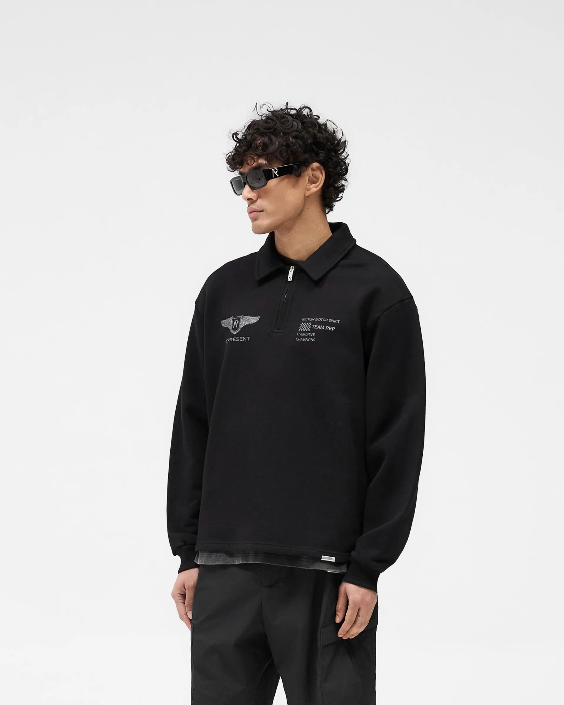 Represent Team Rep Quarter Zip - Jet Black> Sweaters