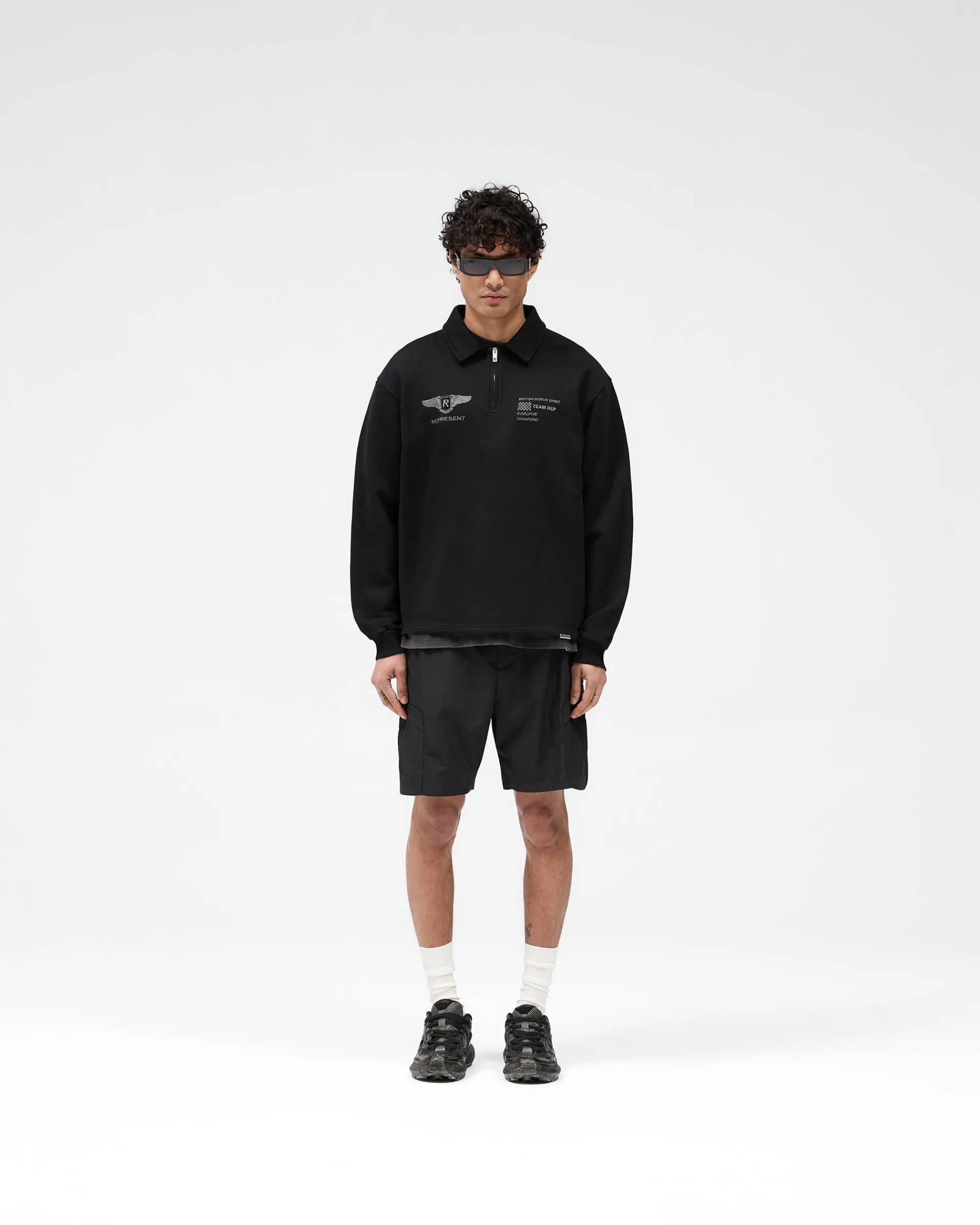 Represent Team Rep Quarter Zip - Jet Black> Sweaters