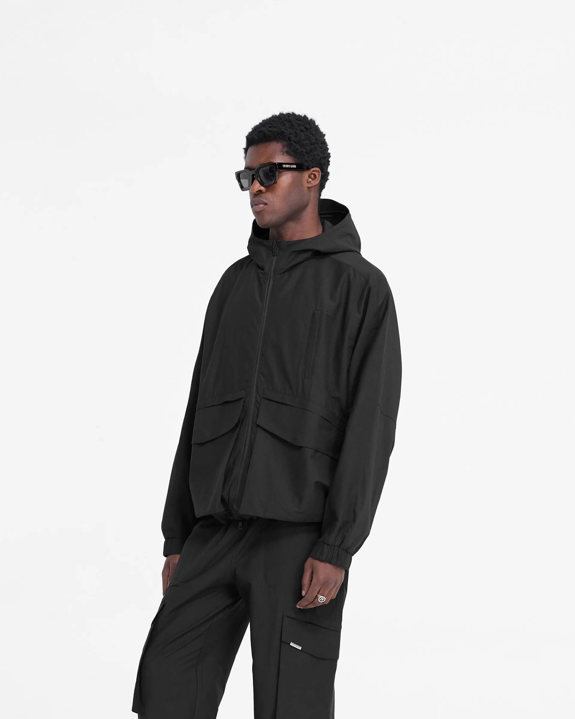Represent Tech Cargo Jacket - Jet Black> Outerwear