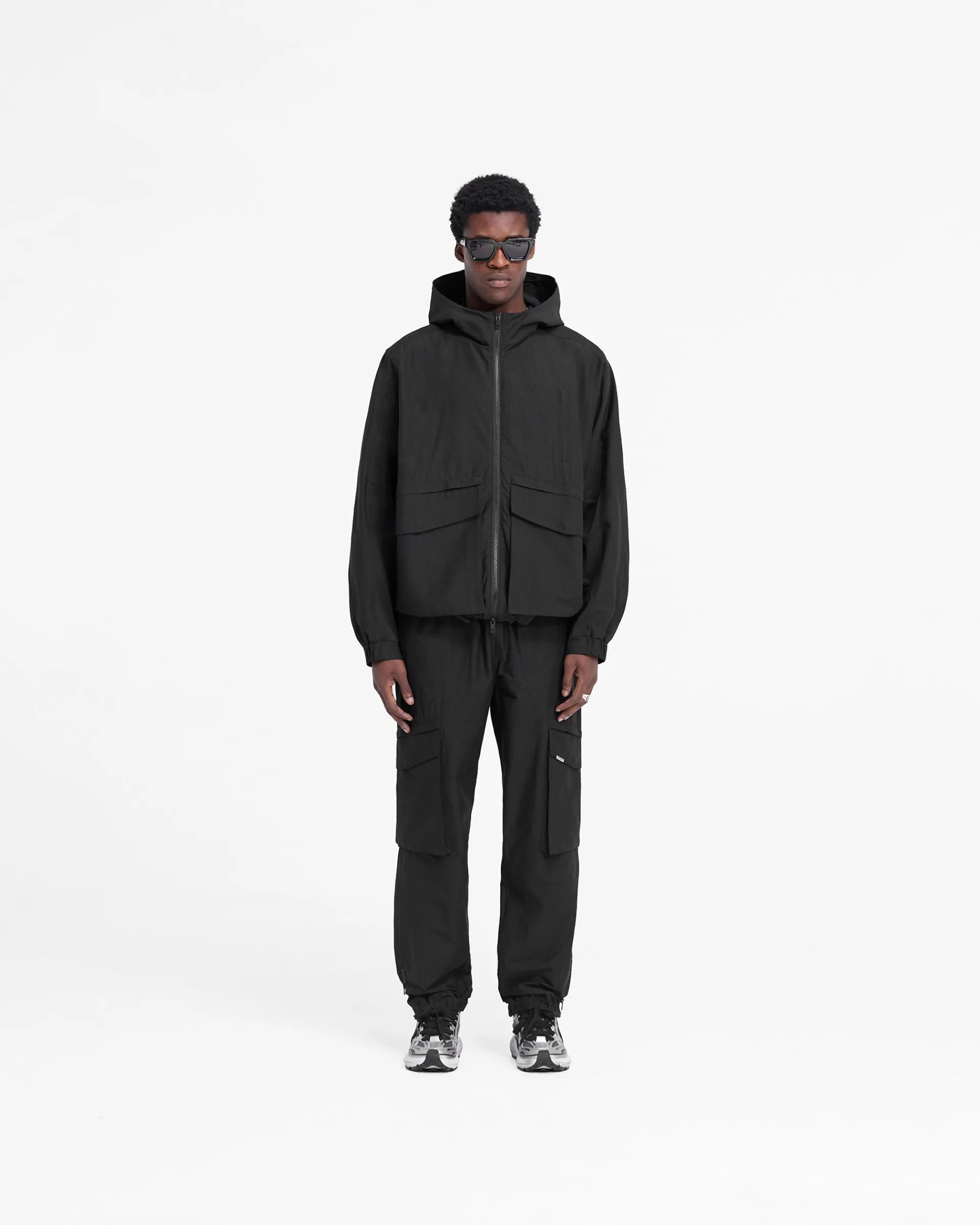 Represent Tech Cargo Jacket - Jet Black> Outerwear