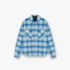 Represent Textured Overshirt - Electric Blue> Shirts