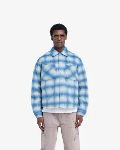 Represent Textured Overshirt - Electric Blue><noscript><img width=