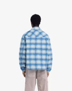 Represent Textured Overshirt - Electric Blue><noscript><img width=
