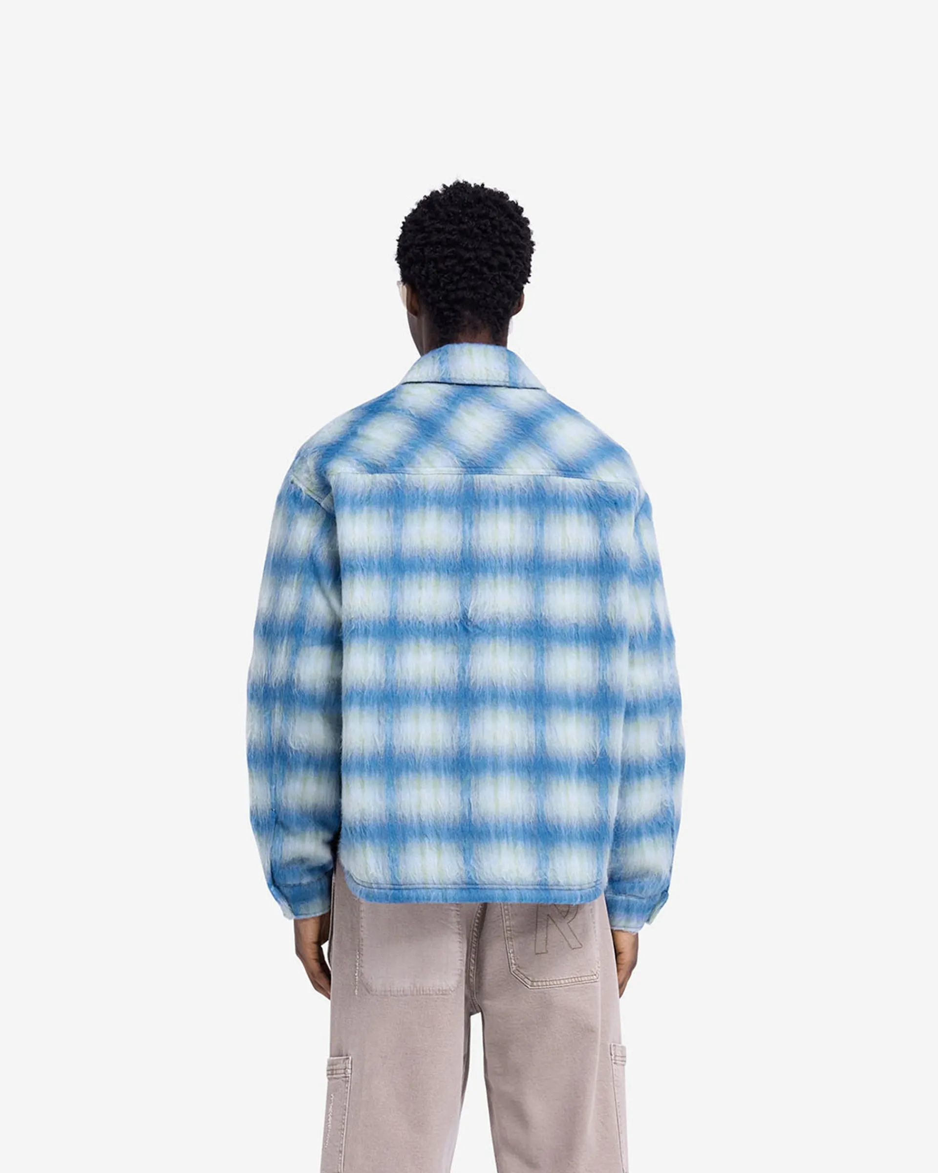 Represent Textured Overshirt - Electric Blue> Shirts