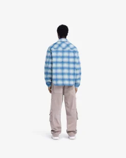Represent Textured Overshirt - Electric Blue><noscript><img width=