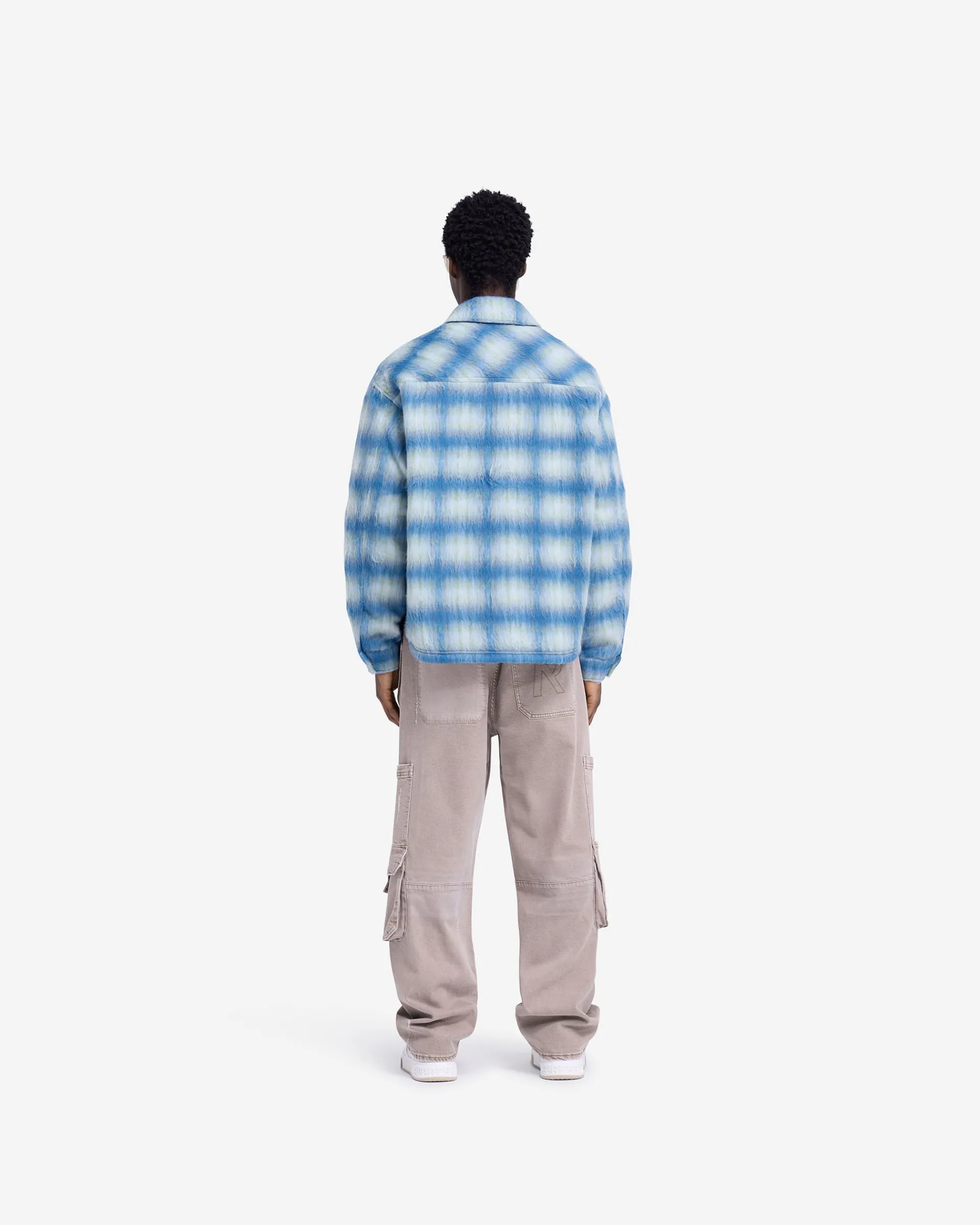 Represent Textured Overshirt - Electric Blue> Shirts