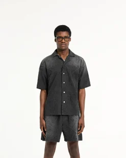 Represent Towelling Shirt - Jet Black><noscript><img width=