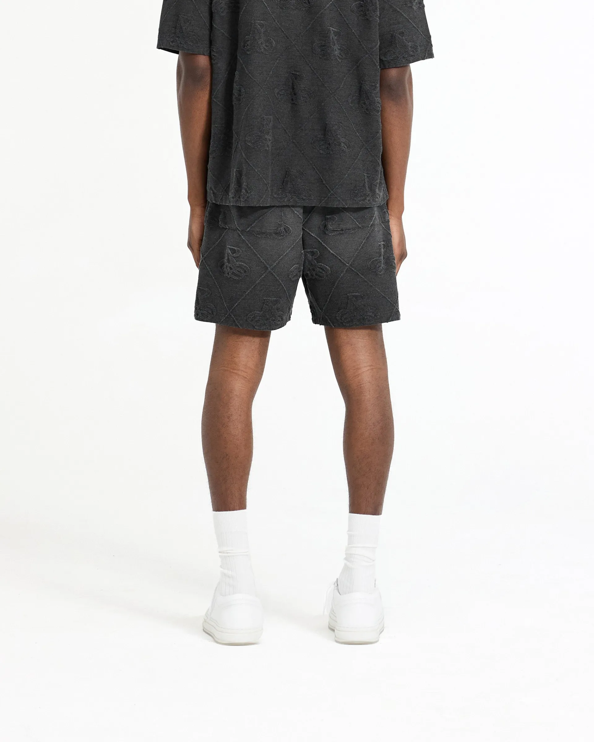 Represent Towelling Short - Jet Black> Shorts