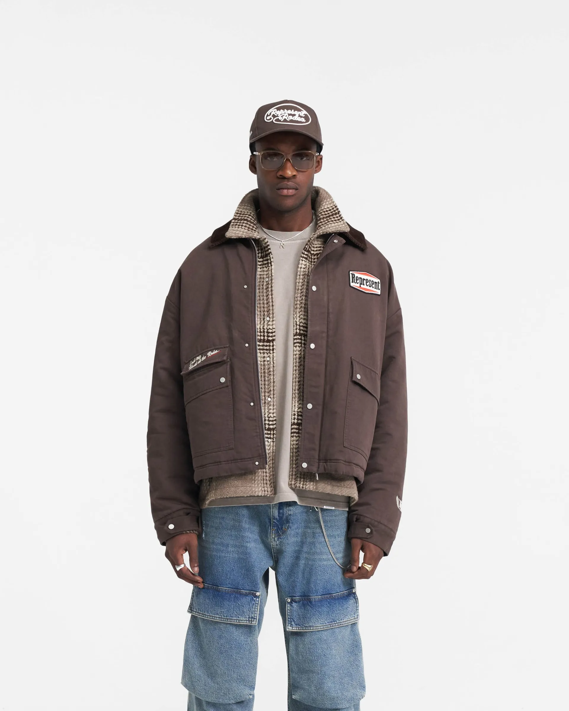 Represent Utility Carpenter Jacket - Vintage Brown> Outerwear