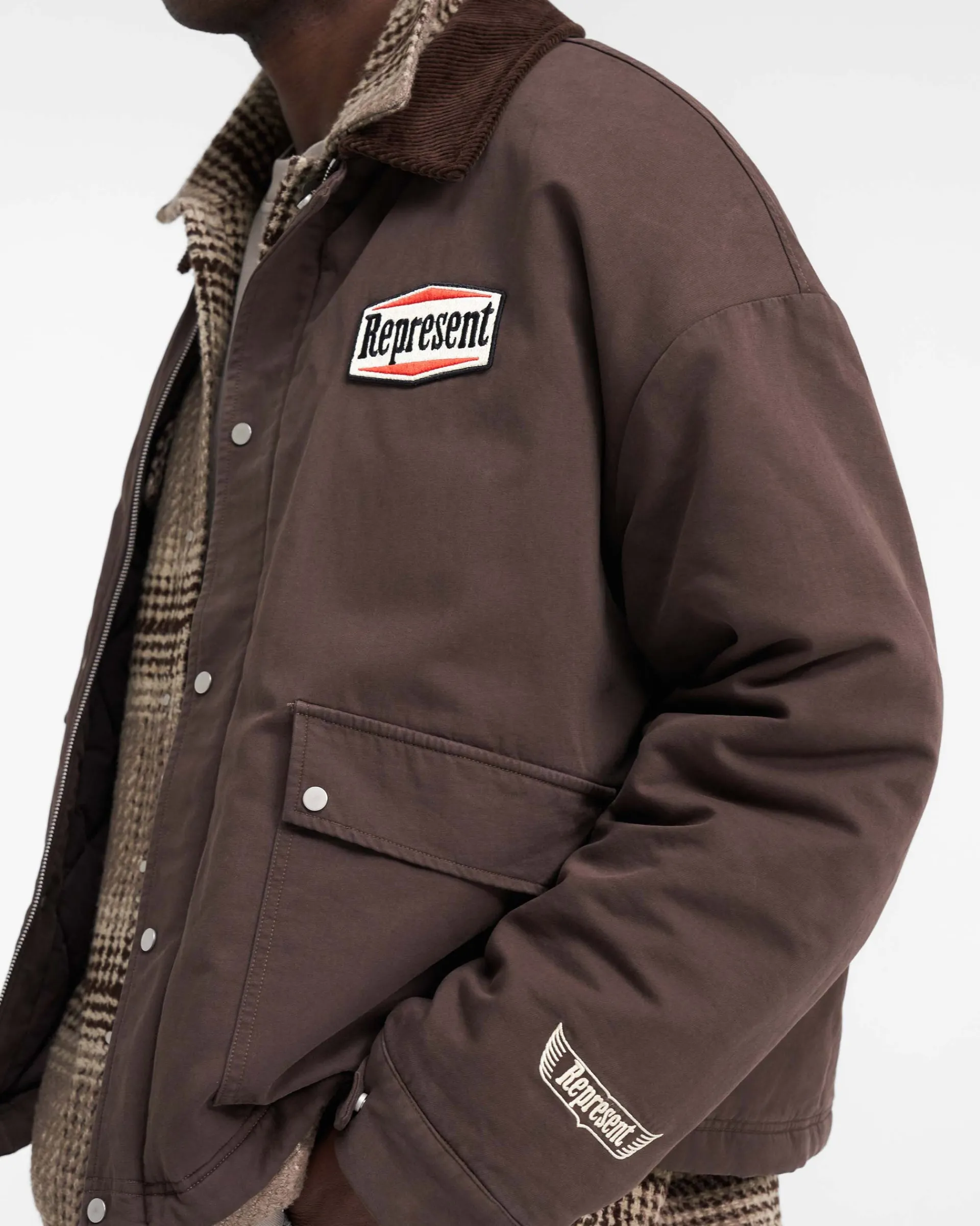 Represent Utility Carpenter Jacket - Vintage Brown> Outerwear