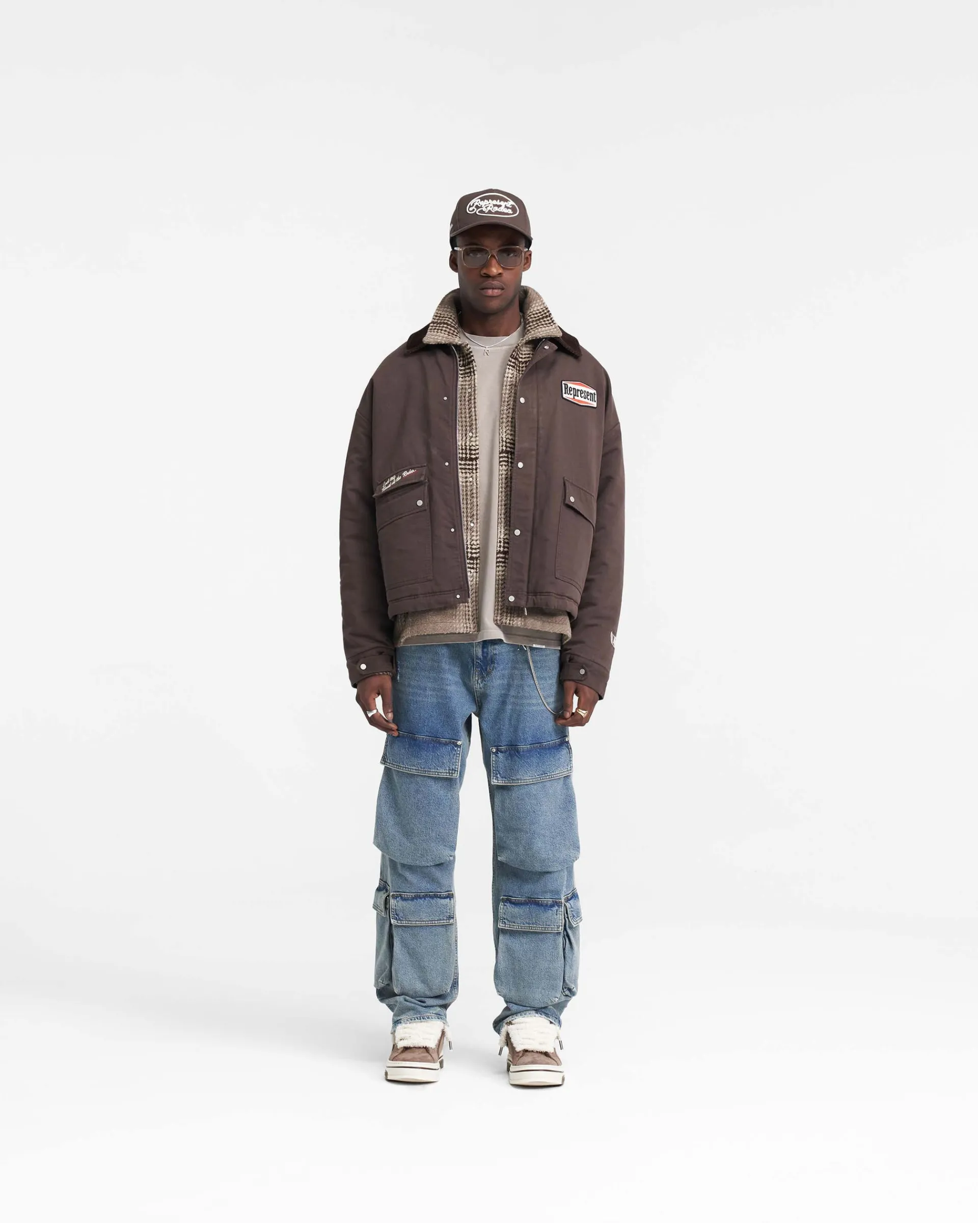 Represent Utility Carpenter Jacket - Vintage Brown> Outerwear