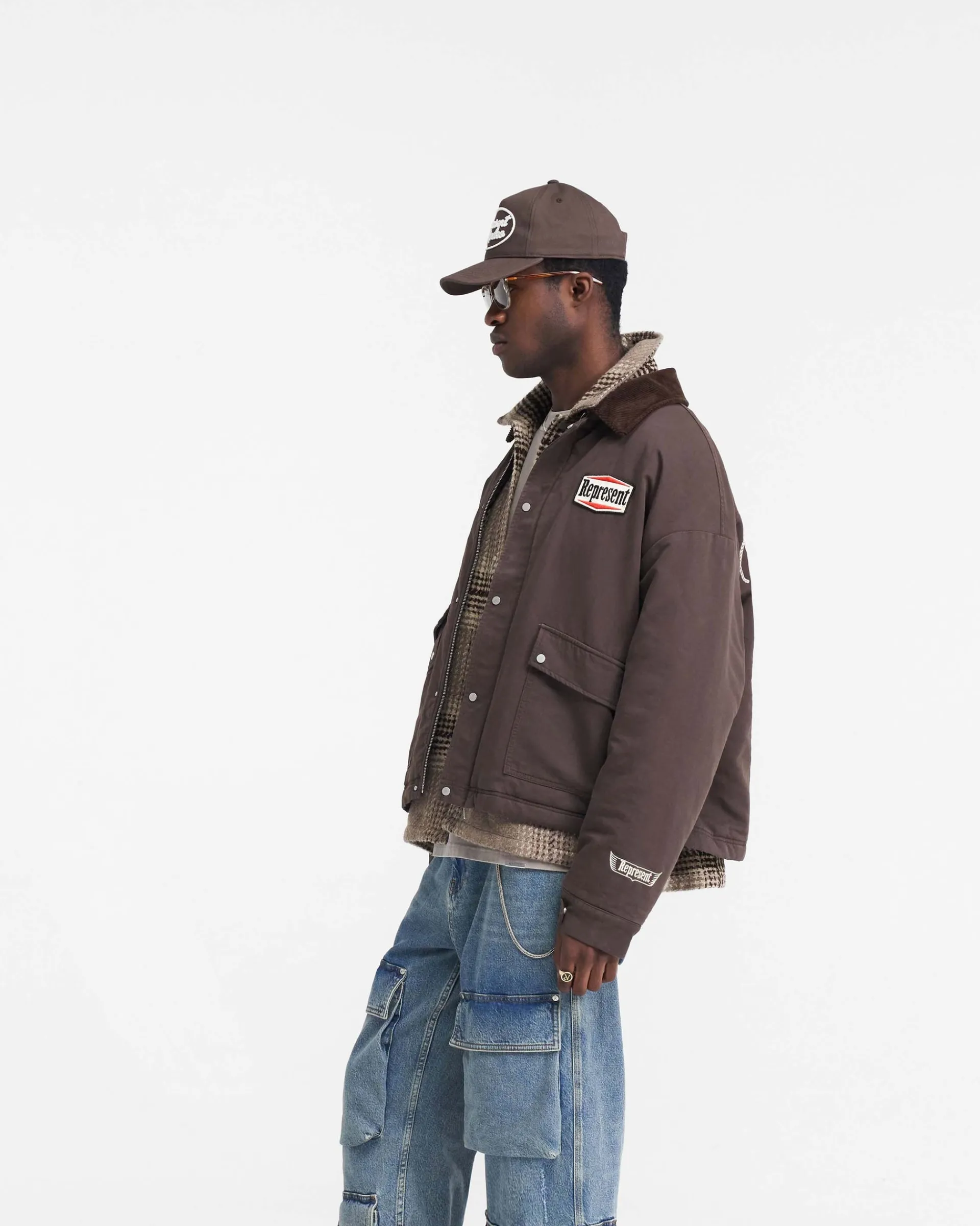 Represent Utility Carpenter Jacket - Vintage Brown> Outerwear