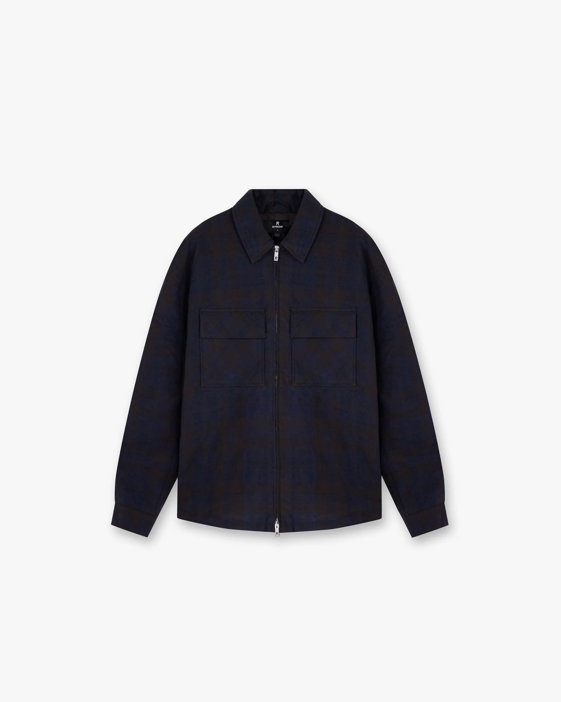 Represent Wadded Zip Overshirt - Midnight Navy> Shirts