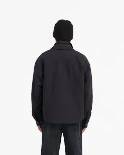Represent Wadded Zip Overshirt - Midnight Navy><noscript><img width=
